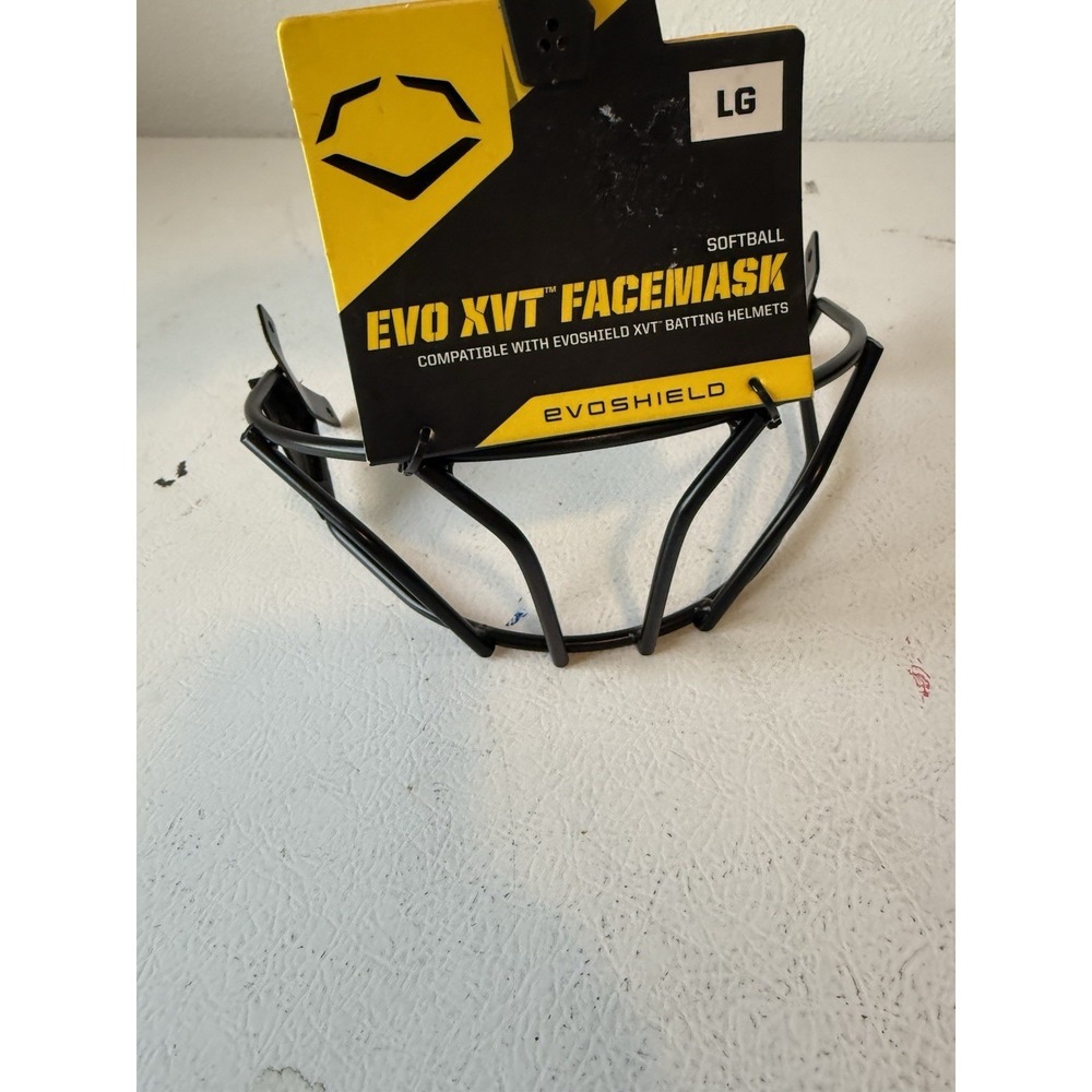 Evoshield Evo XVT‎ Softball Facemask LG Black Steel For XVT Batting Helmets NWT